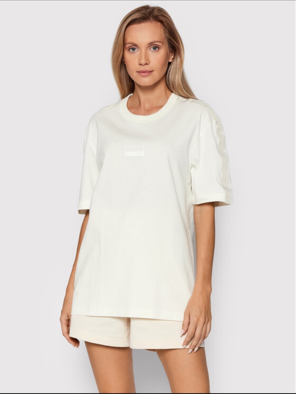 Adidas Cream R.Y.V. Oversized Loose Fit Short-Sleeve Crewneck Tee Unisex